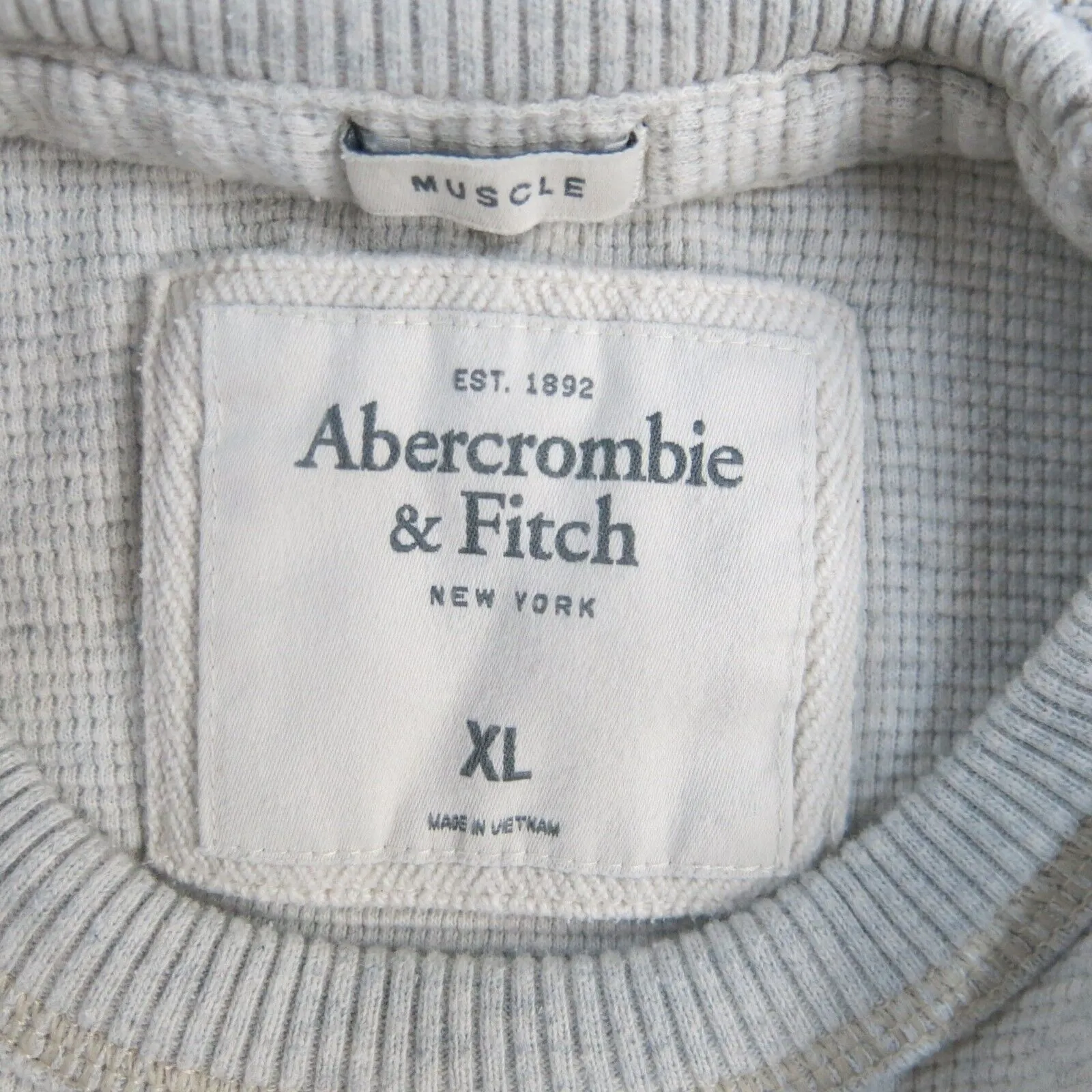 Abercrombie & Fitch Mens Sweatshirt Crew Neck Long Sleeve Gray Size X Large