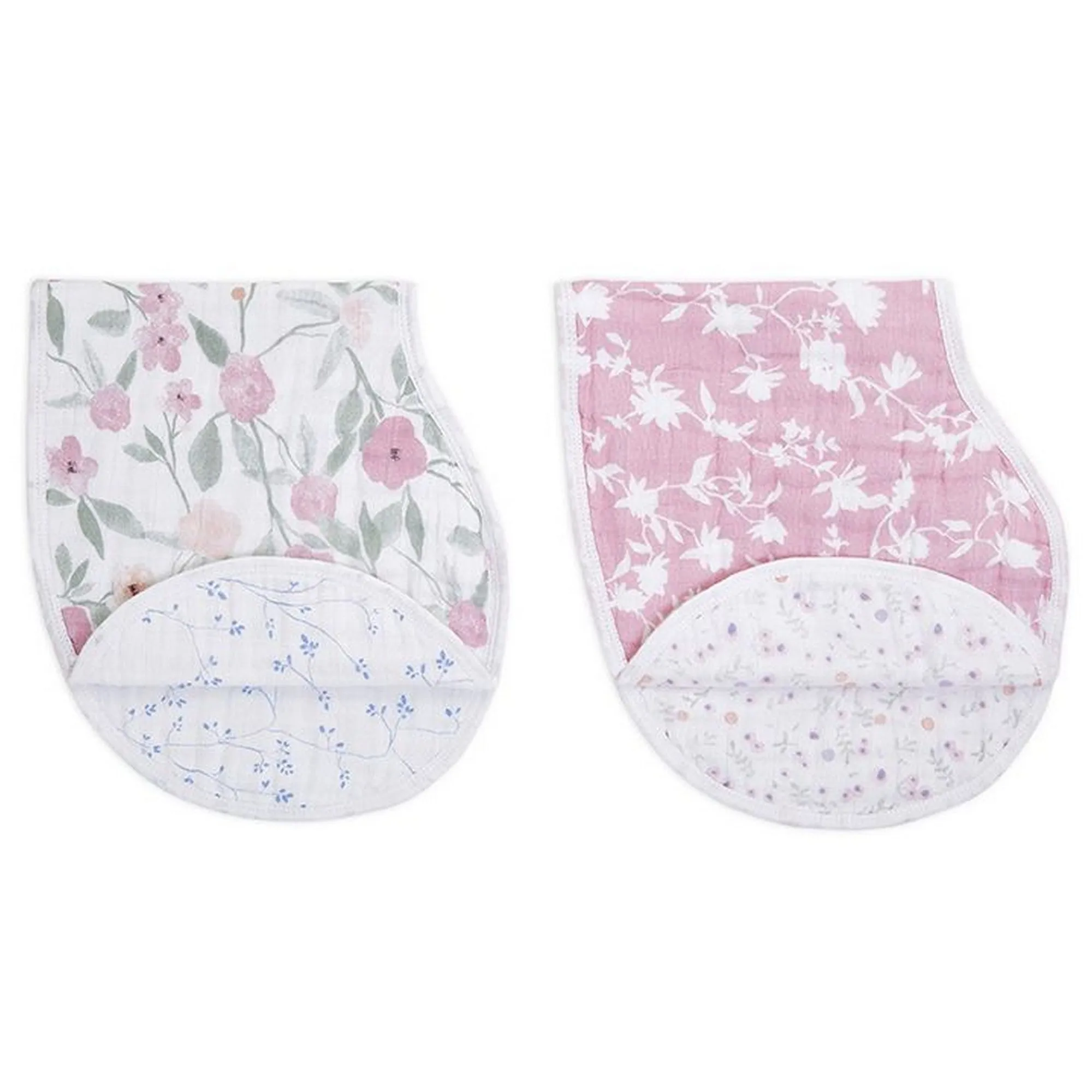 ADEN   ANAIS Cotton Muslin Classic Burpy Bib 2pk - Ma Fleur