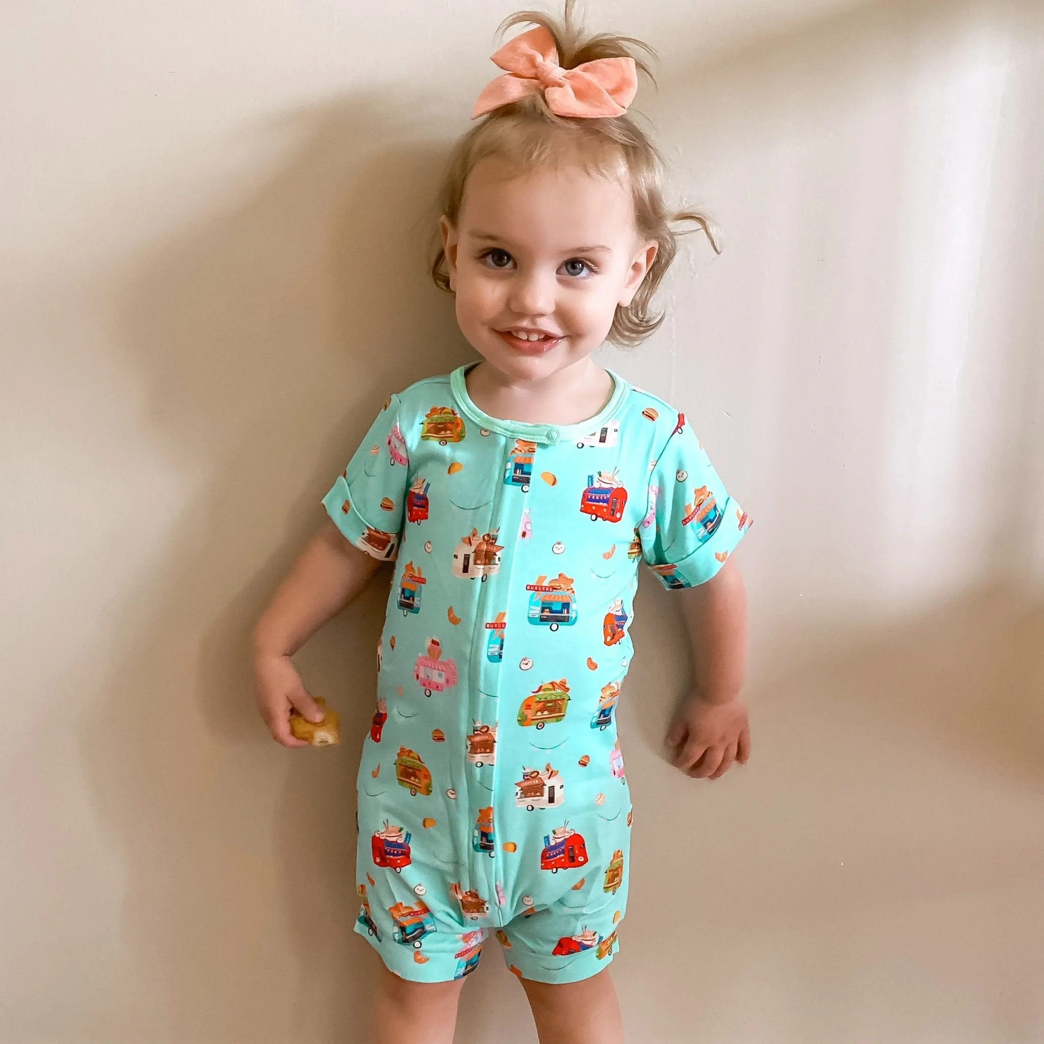 Airstream Food Trucks Short Two-Way Zippy Romper (0-3T)