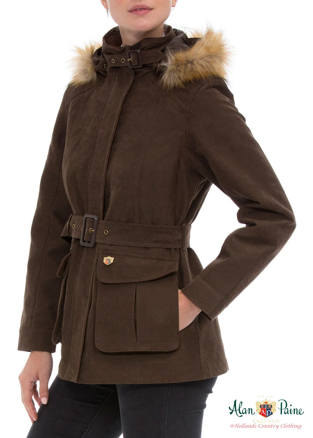 Alan Paine Berwick Jacket with Faux Fur Trim