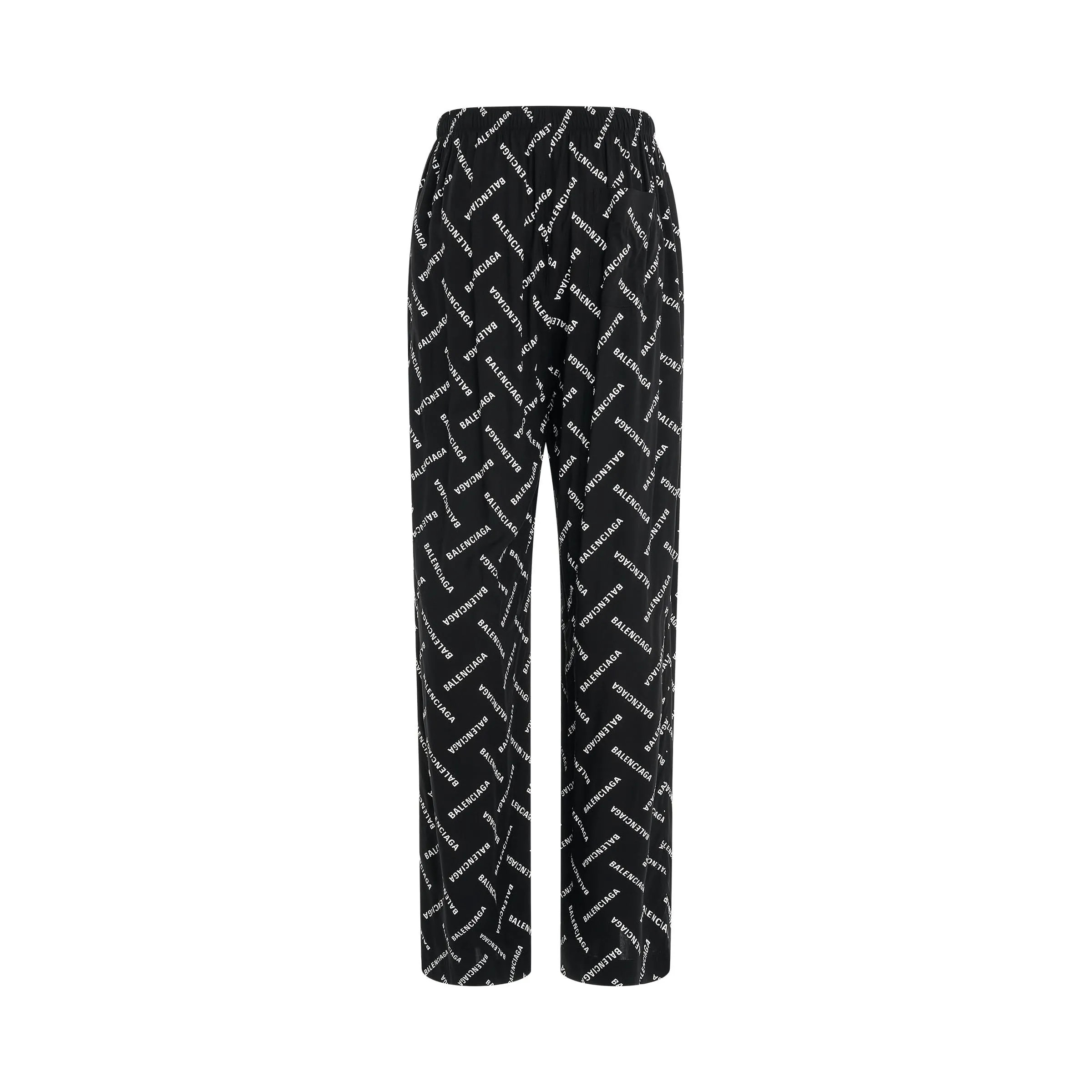 All-Over Logo Pyjama Pants in Black/White