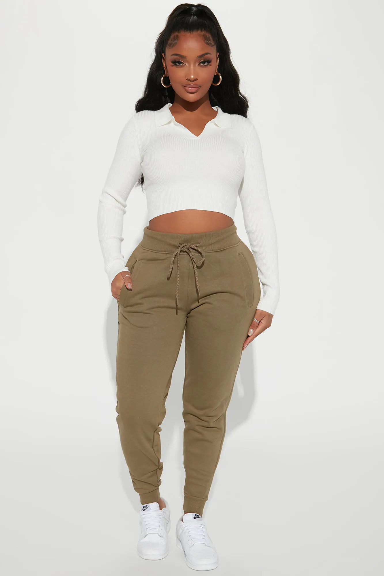 Amber Crop Sweater - Ivory