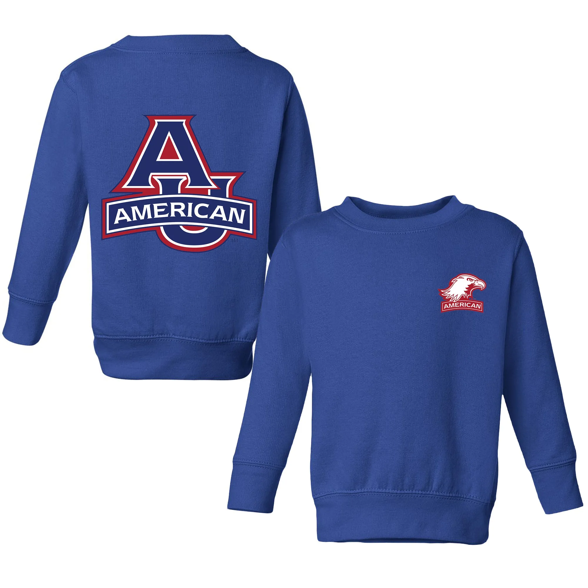 American University Eagles Logo Toddler Crewneck Sweatshirt