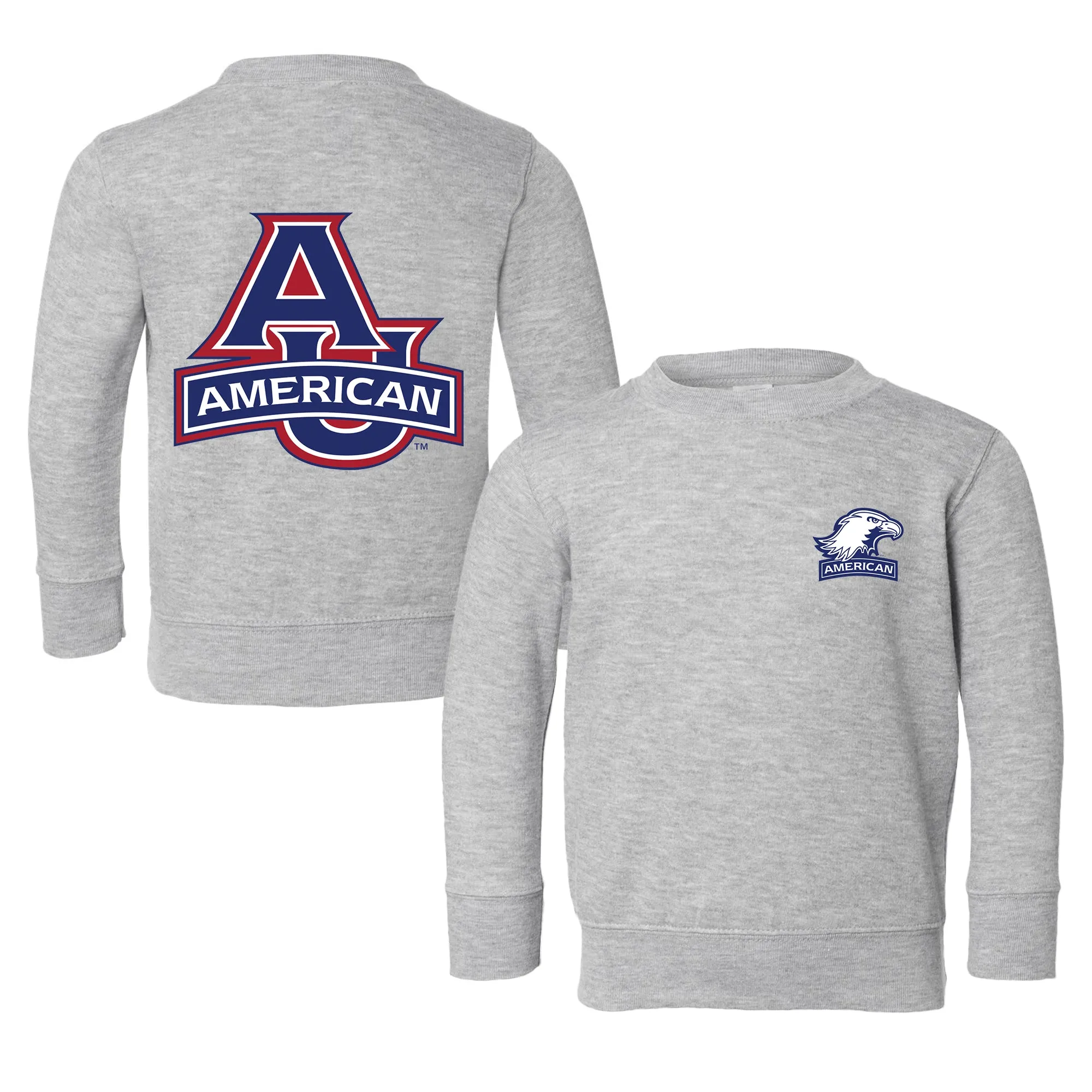 American University Eagles Logo Toddler Crewneck Sweatshirt