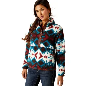 Ariat Ladies Berber Snap Front Plainsview Print Sweatshirt 10046253