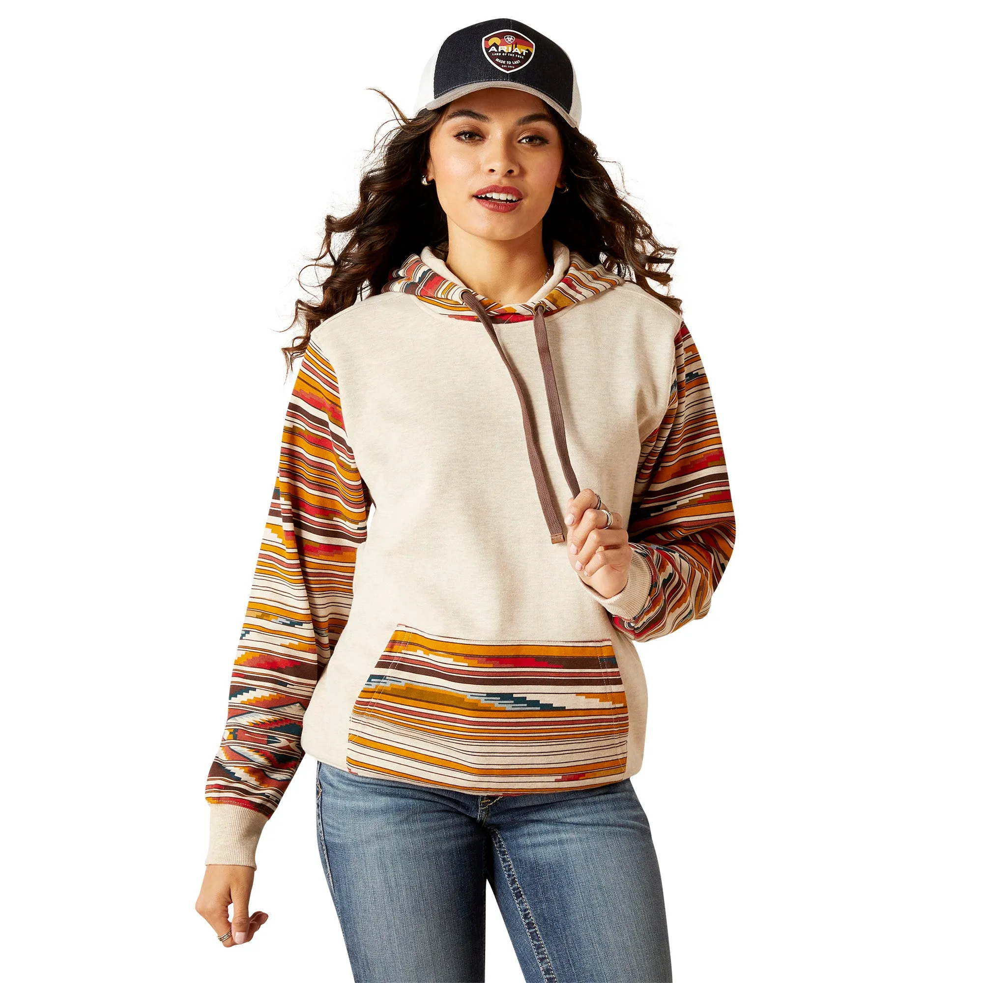 Ariat Ladies Chimayo Sunset Saltillo Serape Print Hoodie 10046245