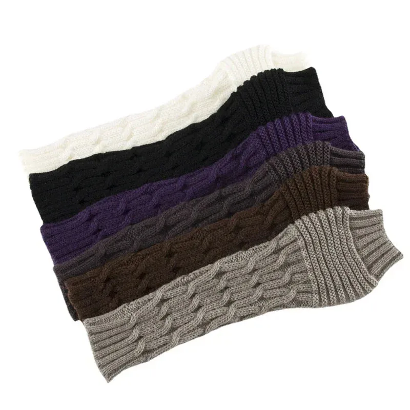 Arm Warmer Fingerless Mitten Gloves