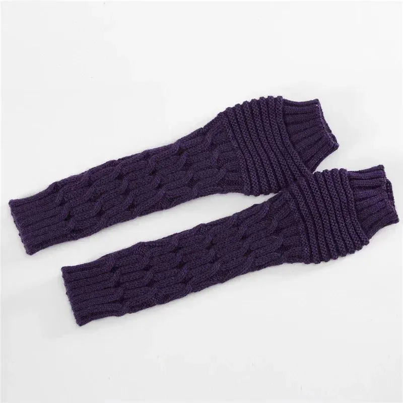 Arm Warmer Fingerless Mitten Gloves