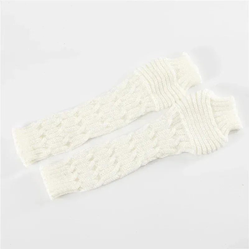 Arm Warmer Fingerless Mitten Gloves