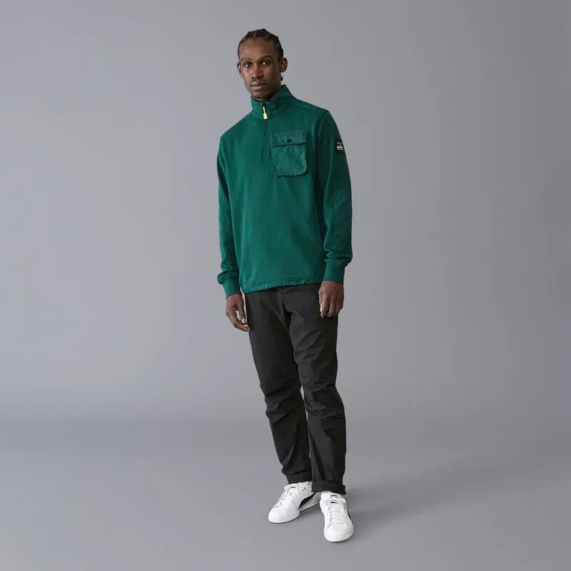 Aston Martin F1 Lifestyle 1/4 Pocket Logo Sweatshirt - Green