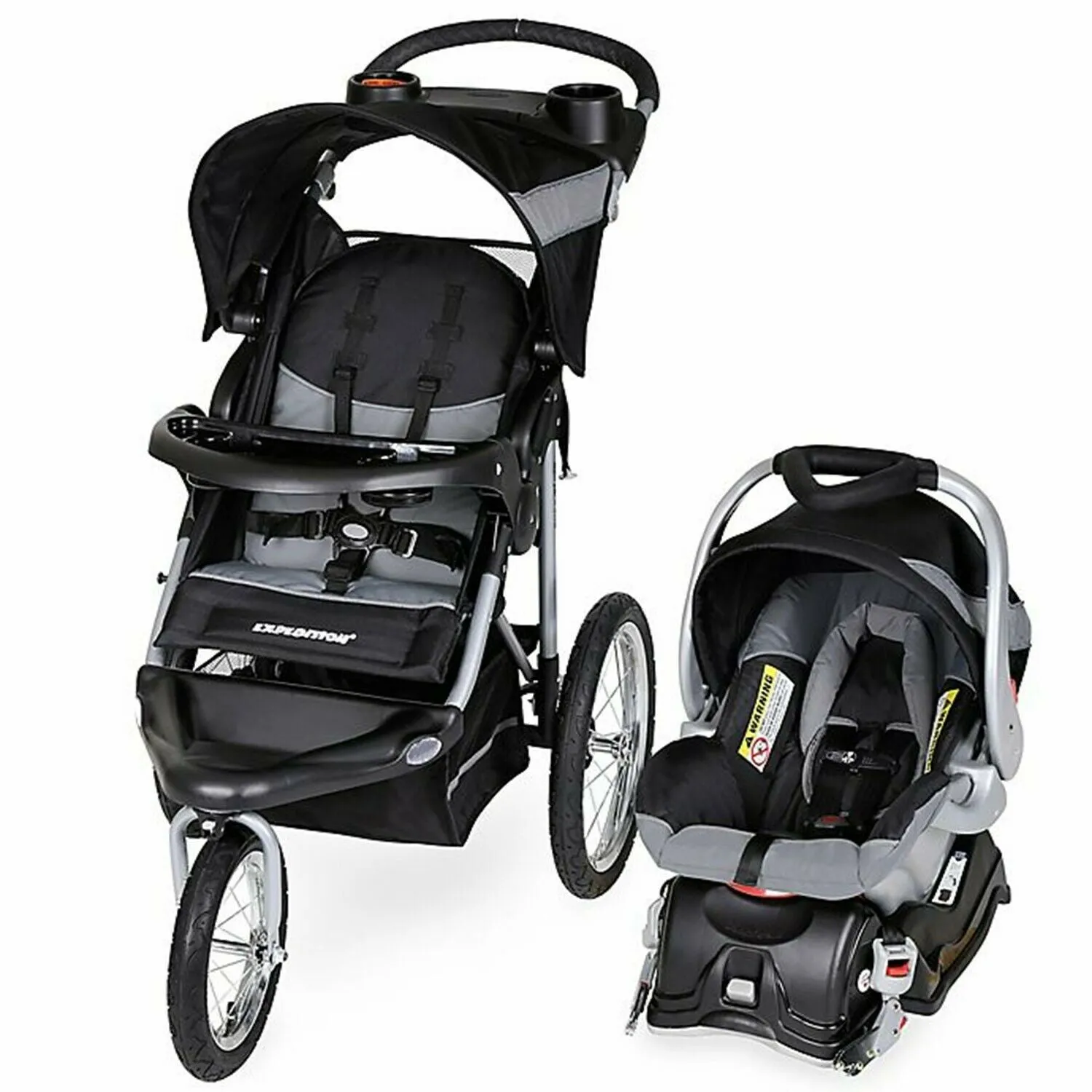 Baby Jogging Strollers Travel System with Car Seat Playard Diaper Bag Combo Set