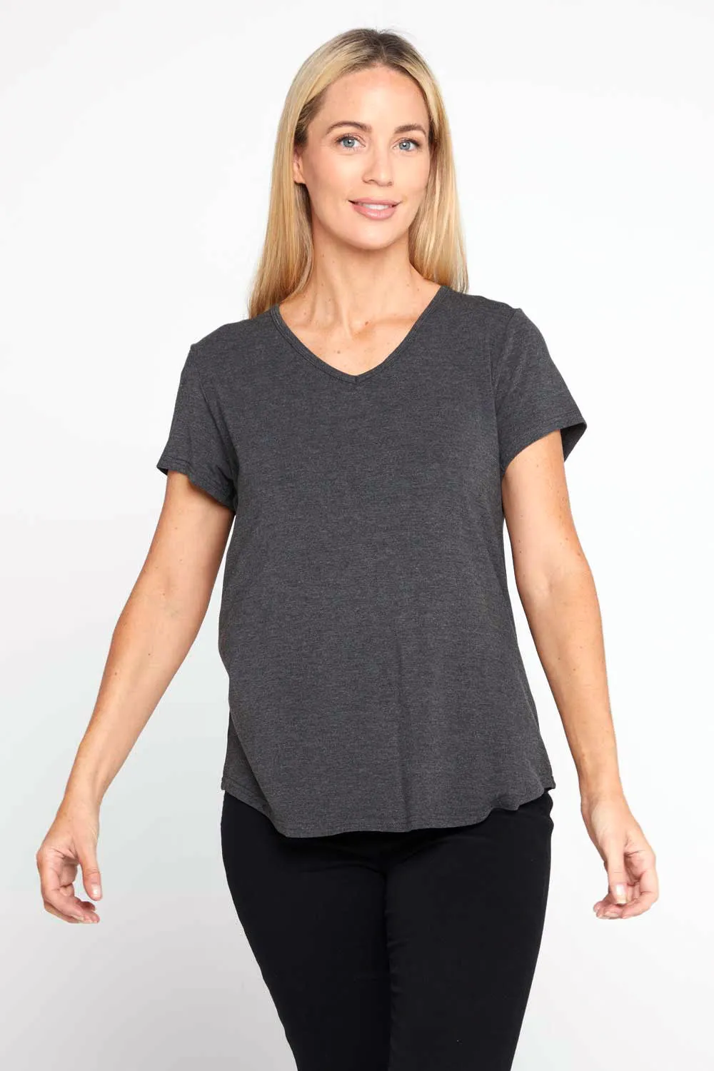 Bamboo Tee - Charcoal