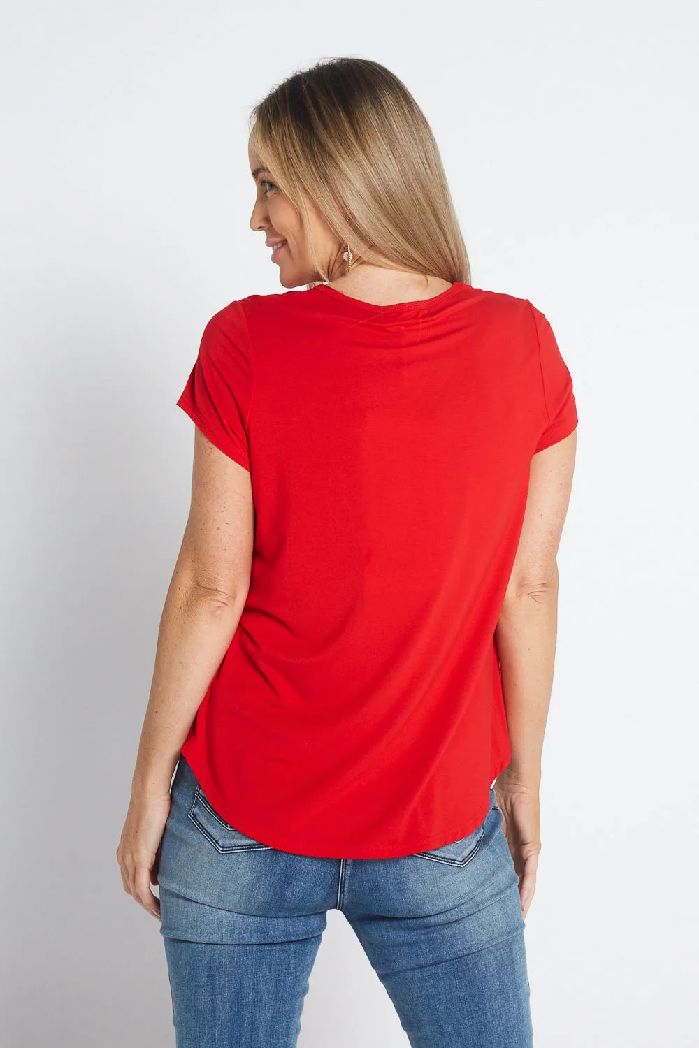 Bamboo Tee - Red