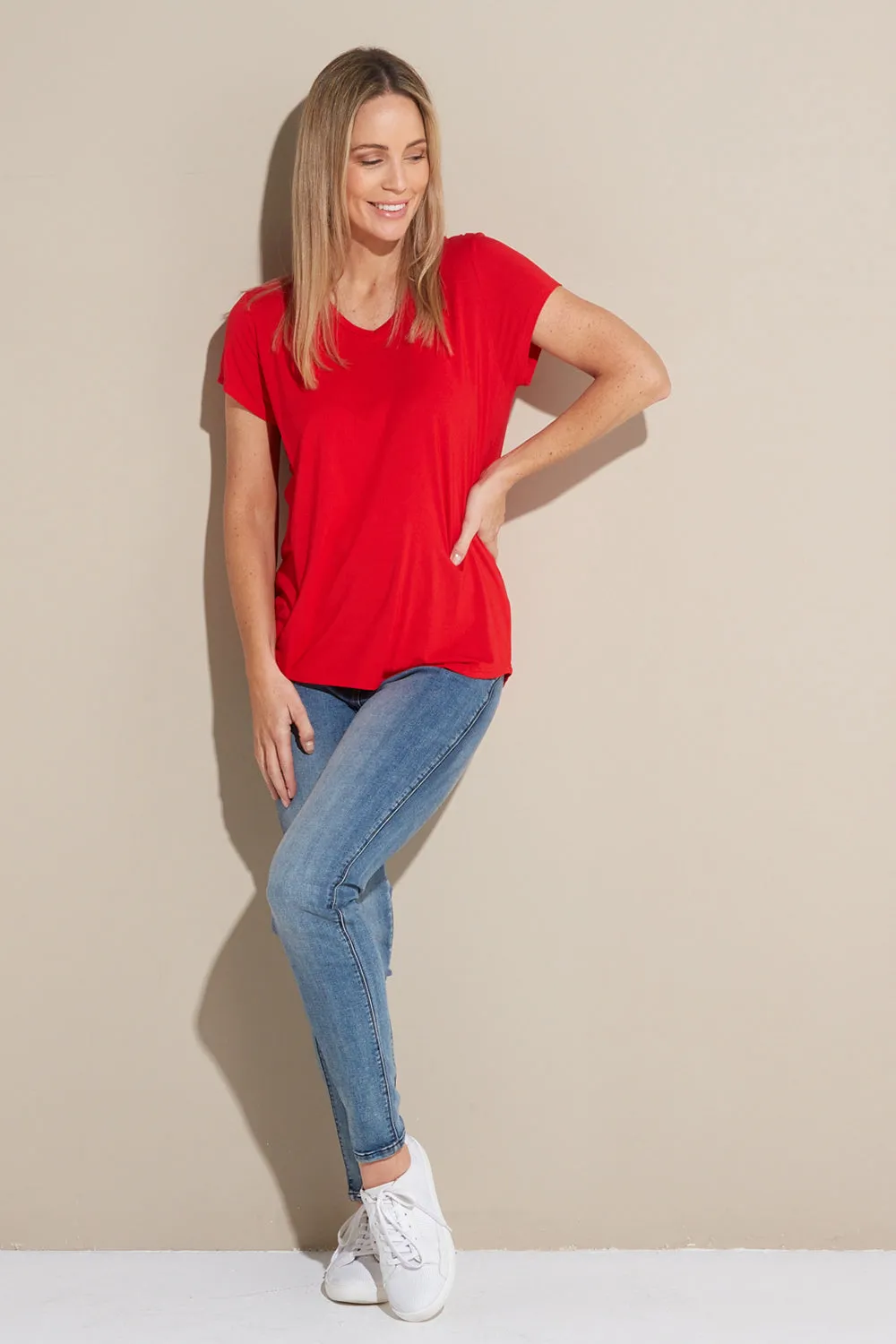 Bamboo Tee - Red