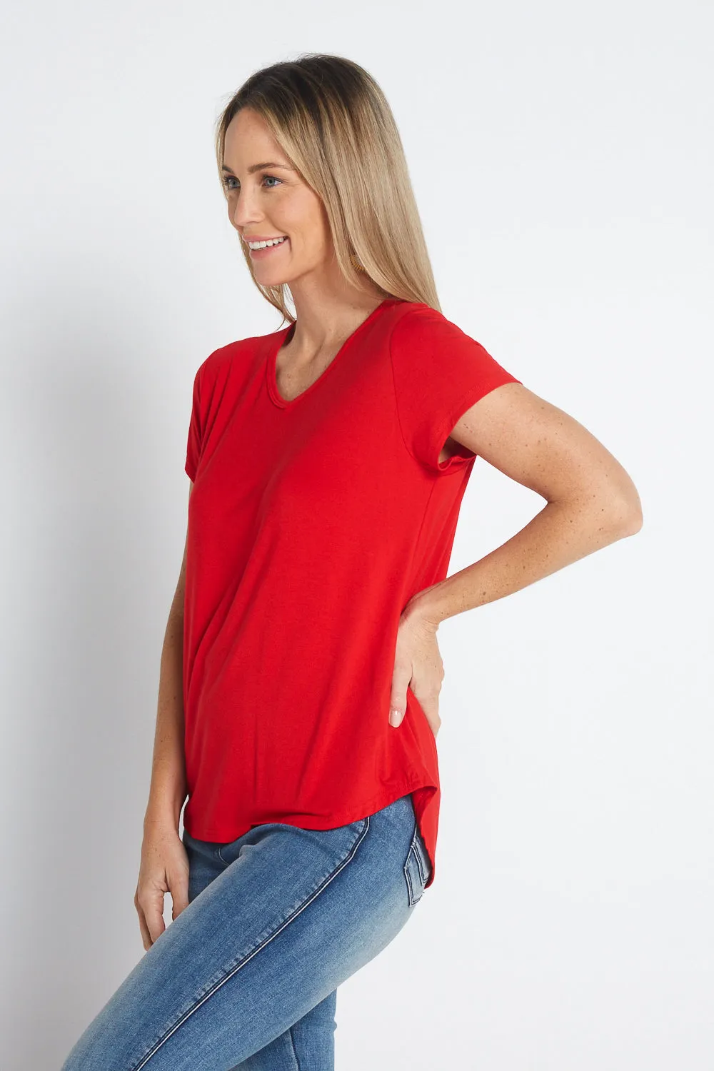 Bamboo Tee - Red