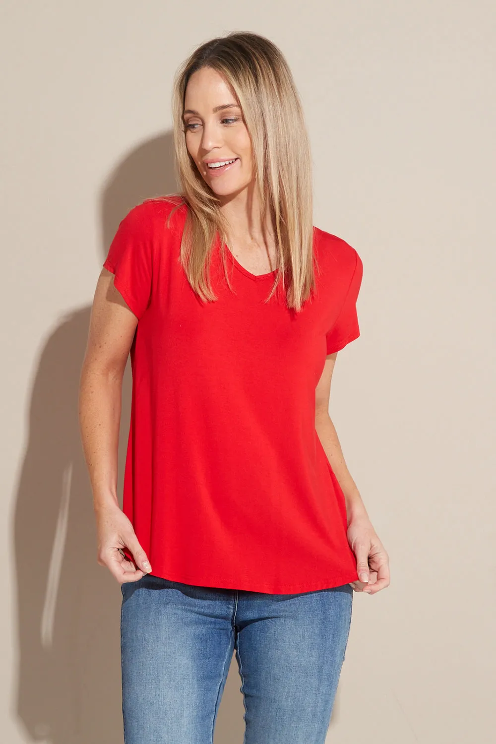 Bamboo Tee - Red