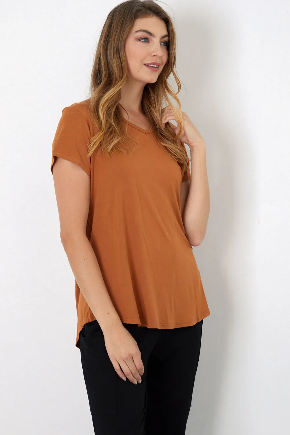 Bamboo Tee - Rust