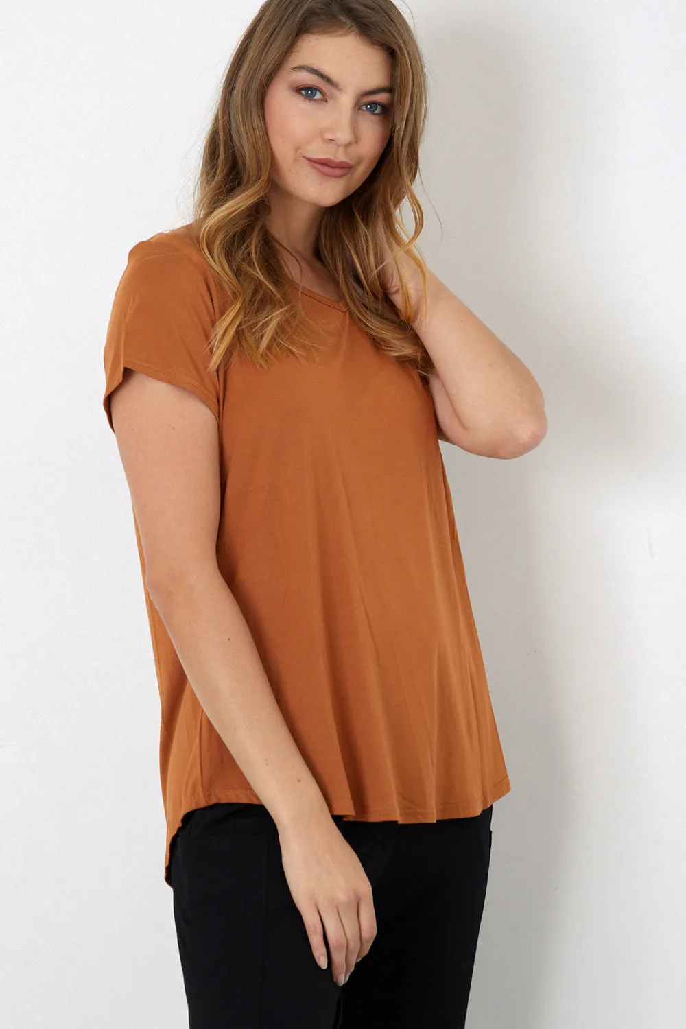 Bamboo Tee - Rust