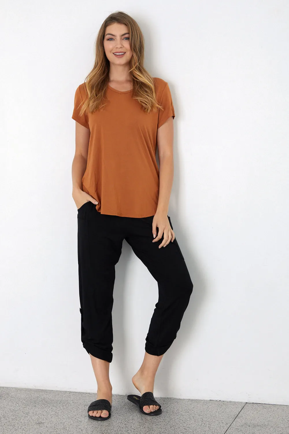 Bamboo Tee - Rust