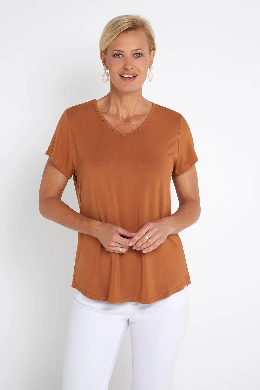 Bamboo Tee - Rust