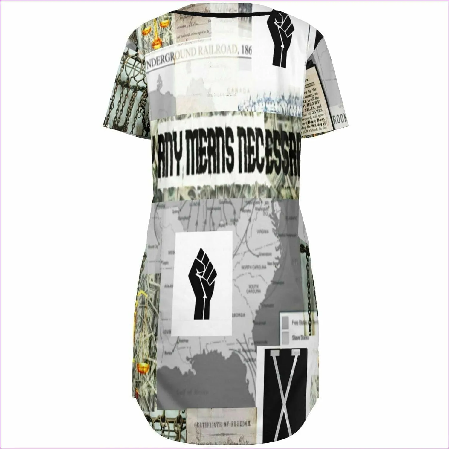 B.A.M.N - By Any Means Necessary Womens Baseball Jersey Dress