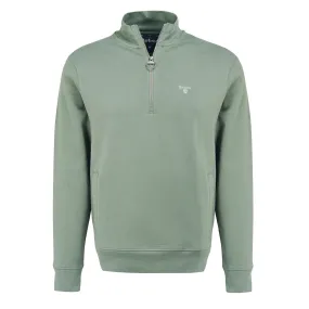 Barbour Rothley Half Zip Knit Agave Green