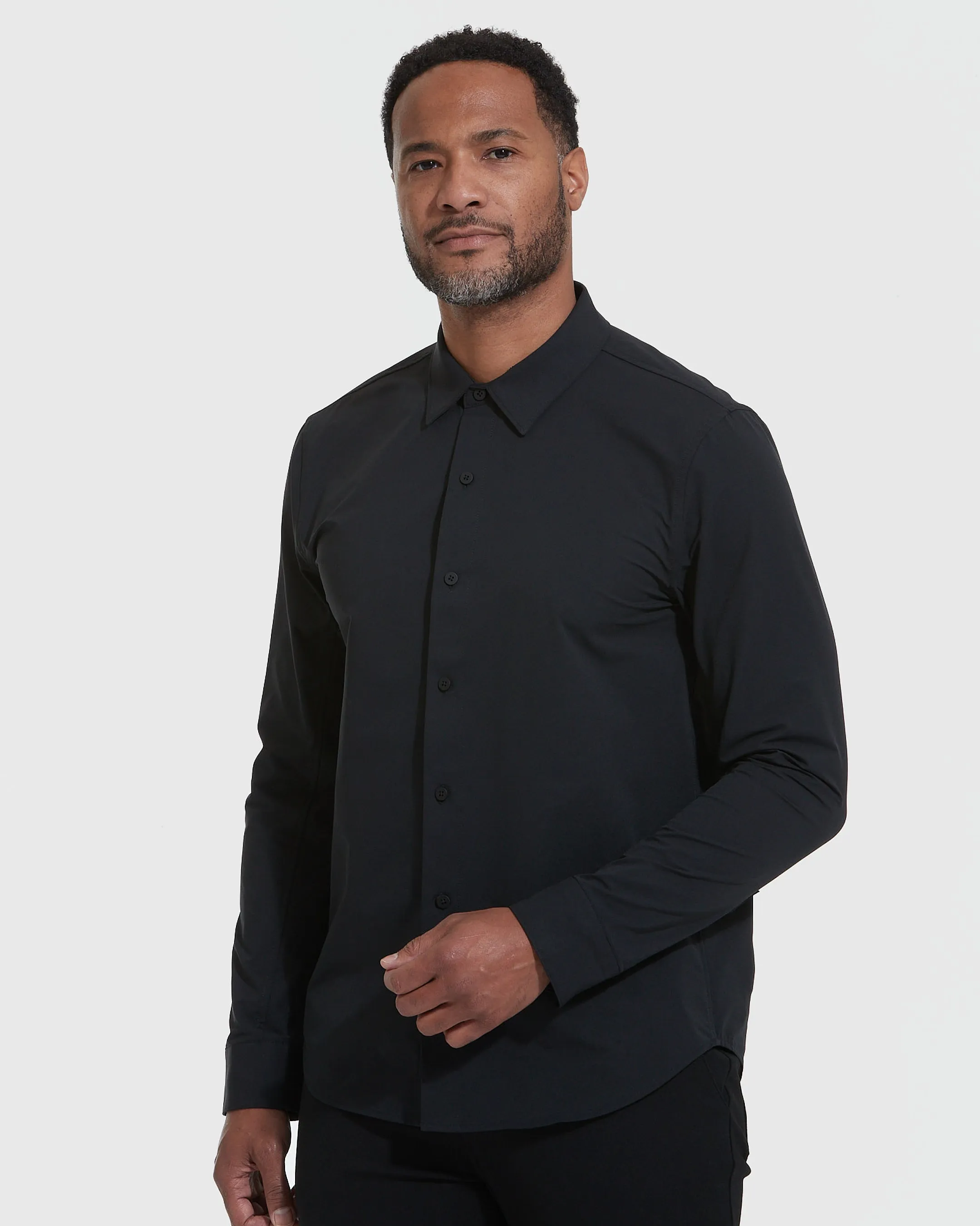 Black & White Commuter Long Sleeve Shirt 2-Pack