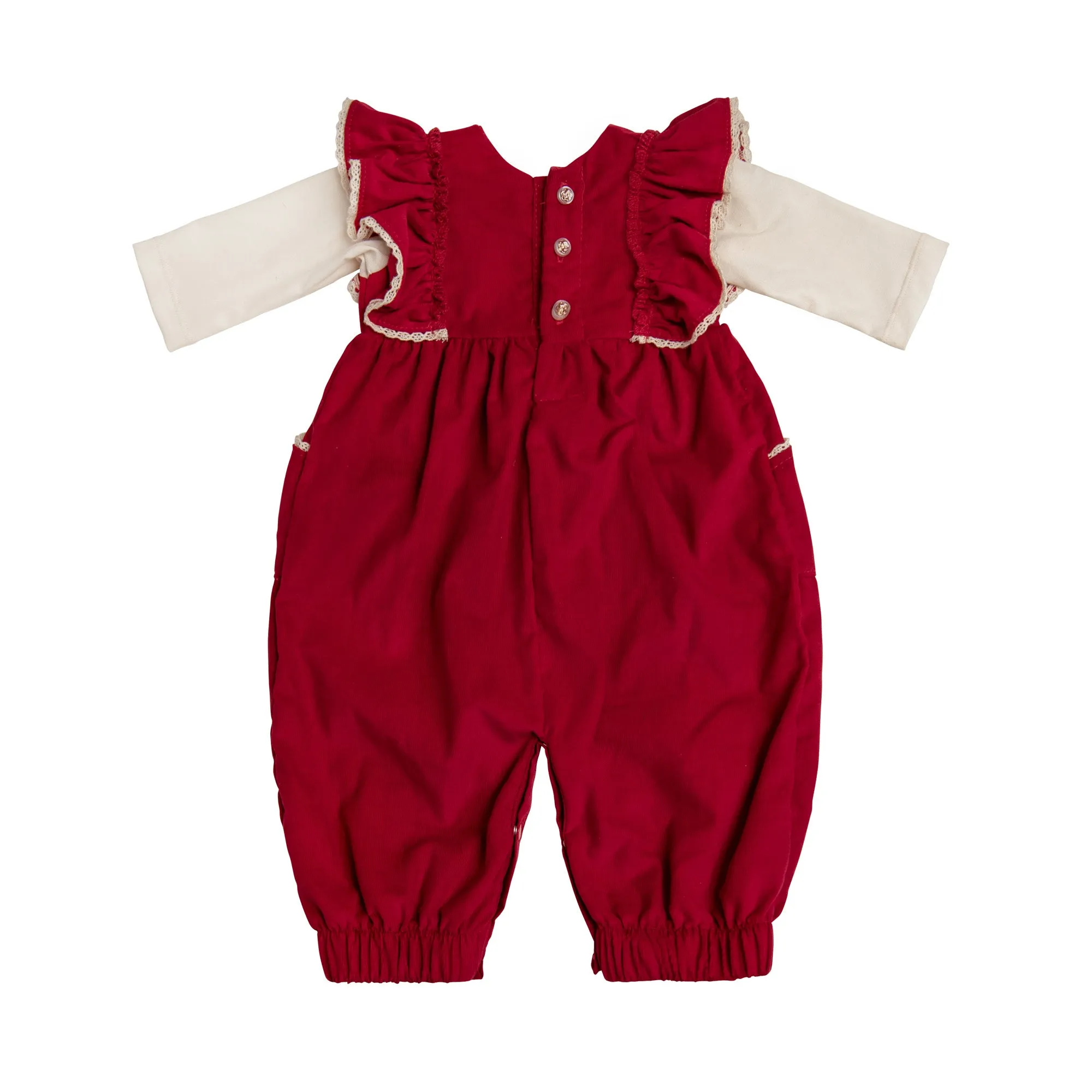 Blessed & Thankful Red Romper