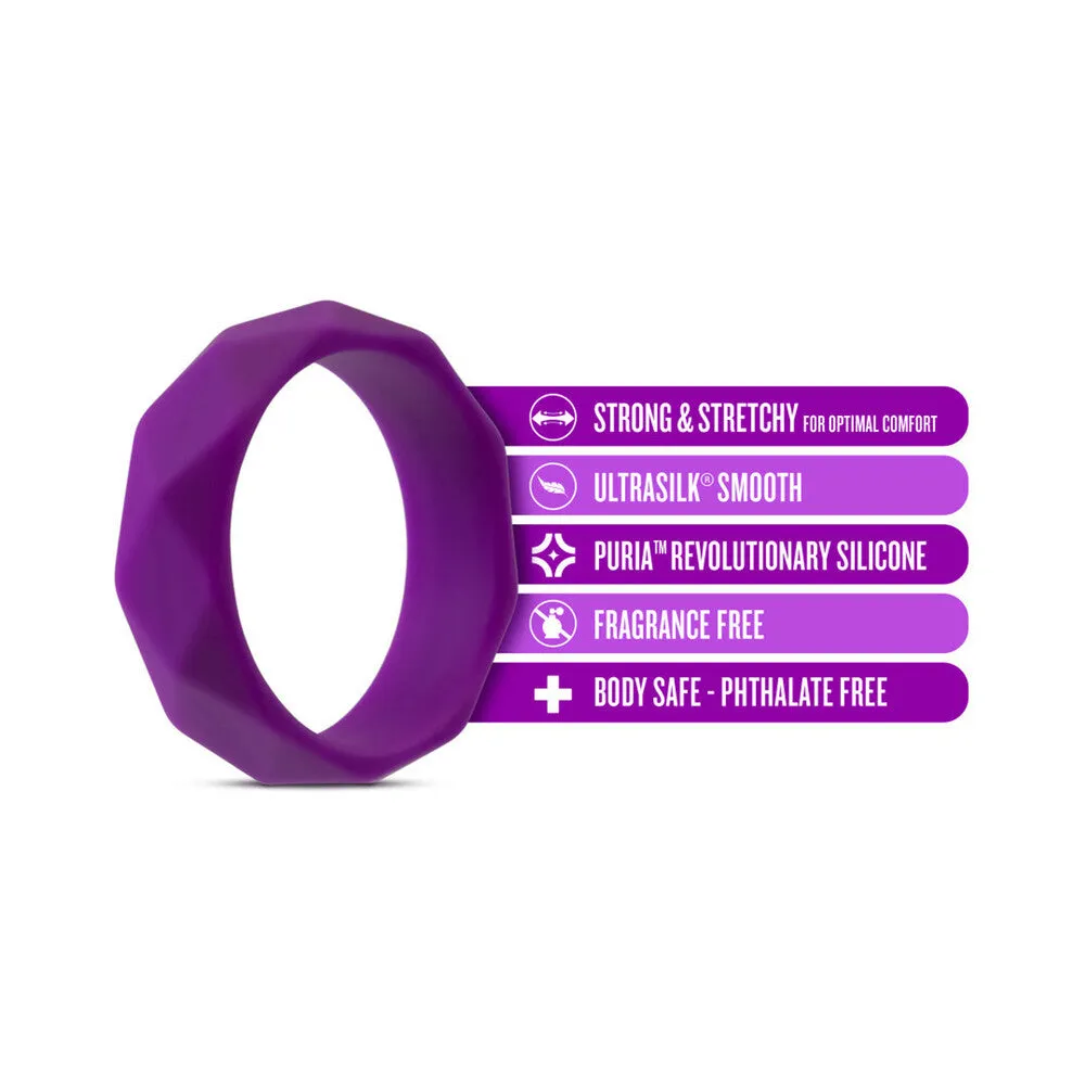 Blush Wellness Geo Silicone Cockring Purple