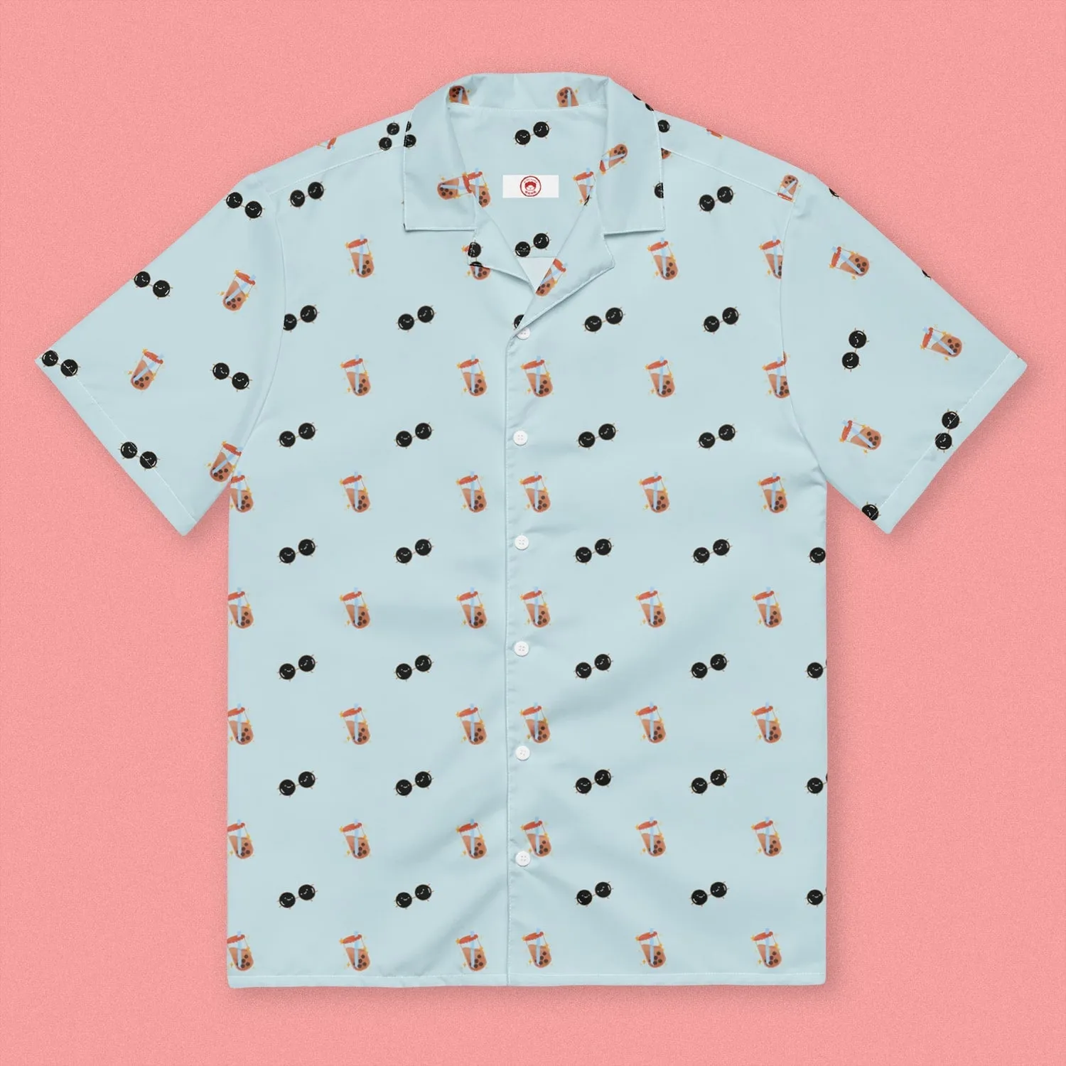 Boba Short Sleeve Button Up Shirt (Oversized)