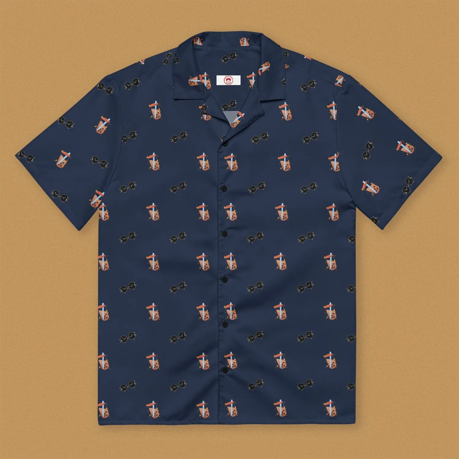 Boba Short Sleeve Button Up Shirt (Oversized)