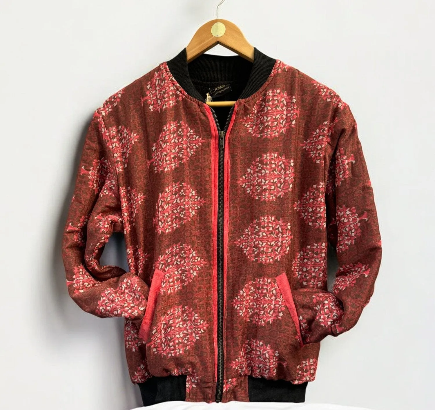 Bomber Jacket - Recycled Sari  | Small (8-10)