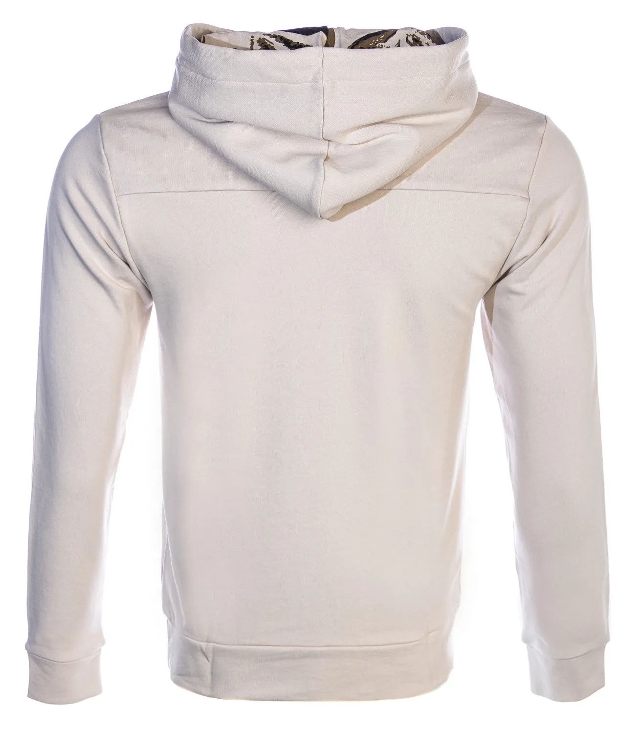 BOSS Wkapok Hooded Sweat Top in Beige