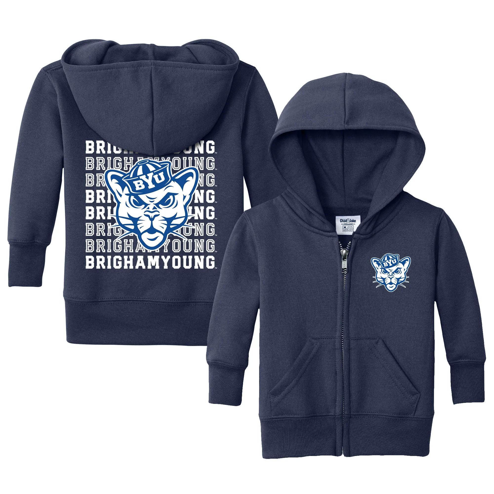 Brigham Young Cougars Retro Infant Full-Zip Sweatshirt