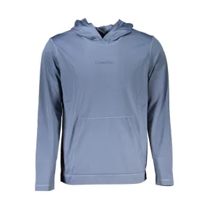 Calvin Klein Elegant Blue Hooded Sweatshirt - Men's Sports Chic