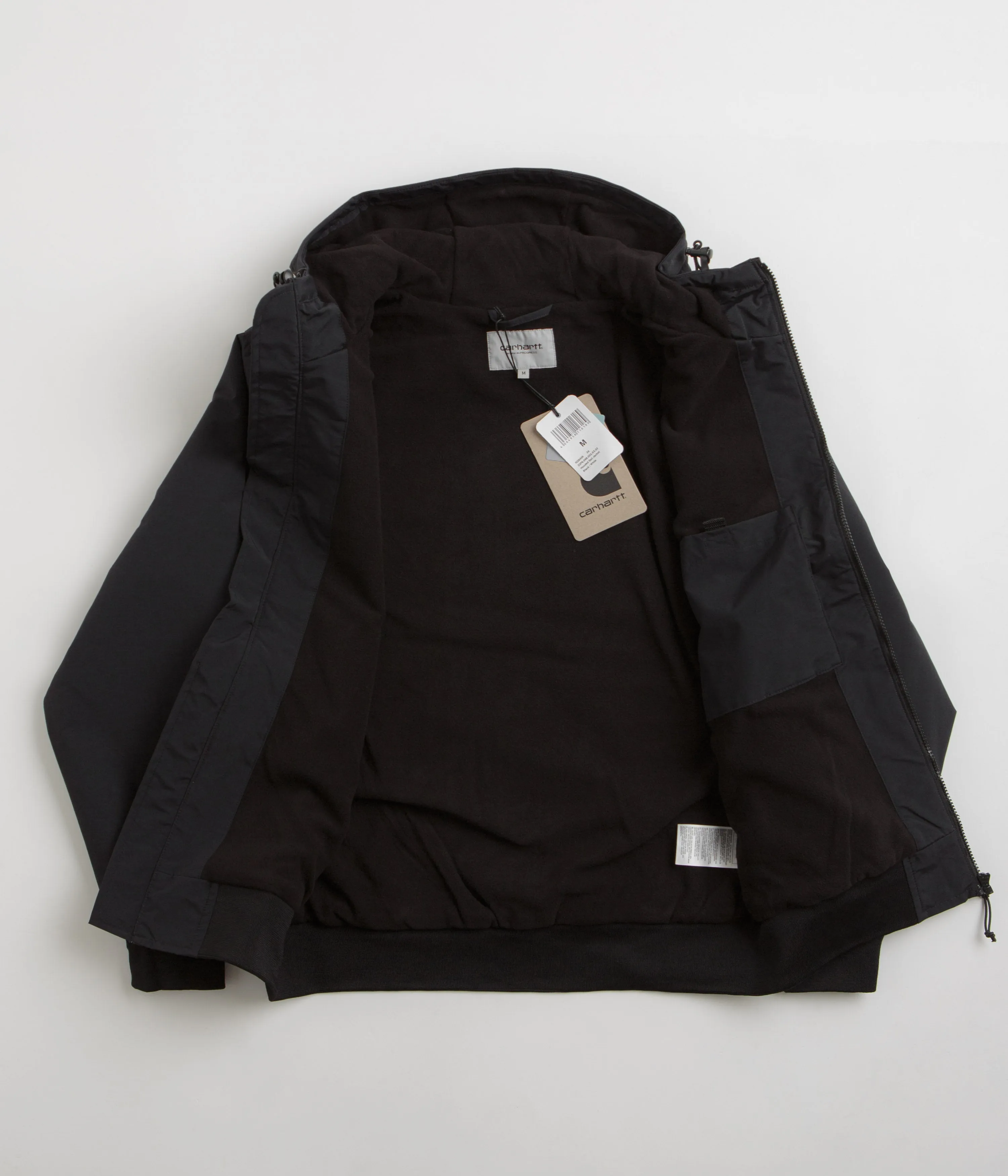 Carhartt Hooded Sail Jacket - Black / White