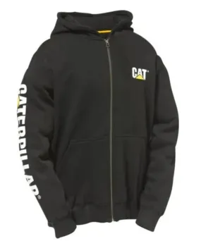 Caterpillar Men's Logo Zipper Hooded Sweatshirt - Eclipse