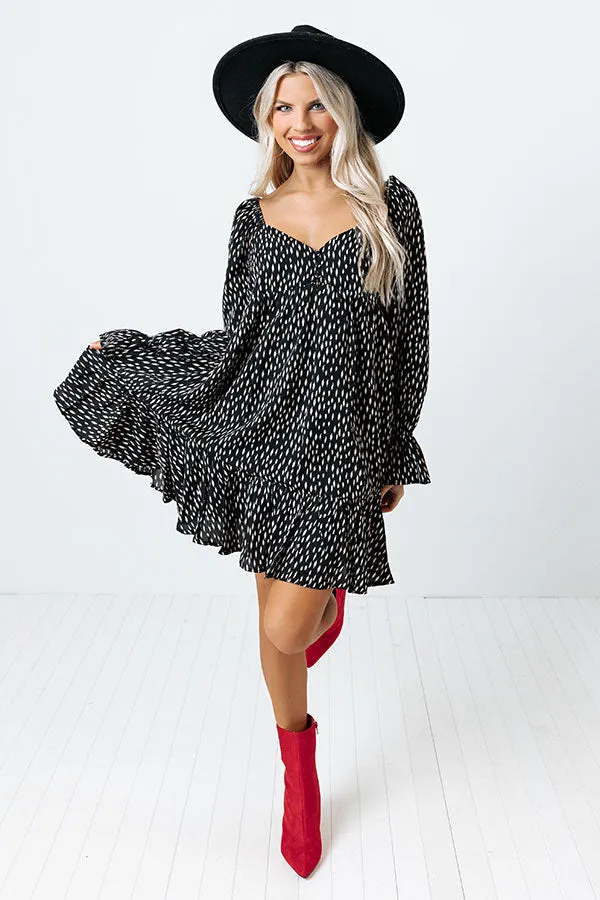 Chance At Love Babydoll Dress In Black