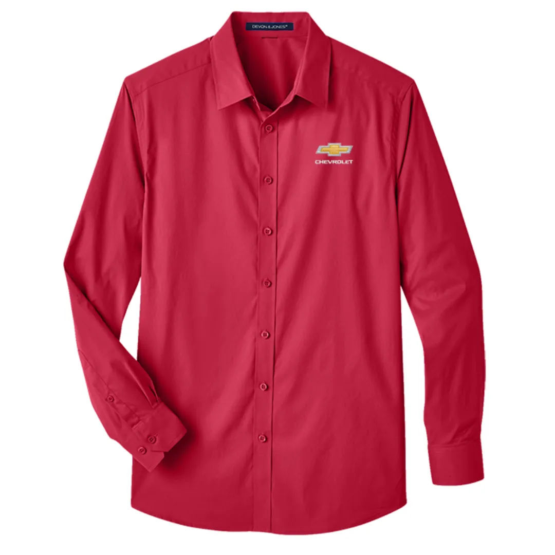 Chevrolet Gold Bowtie Crownlux Stretch Dress Shirt