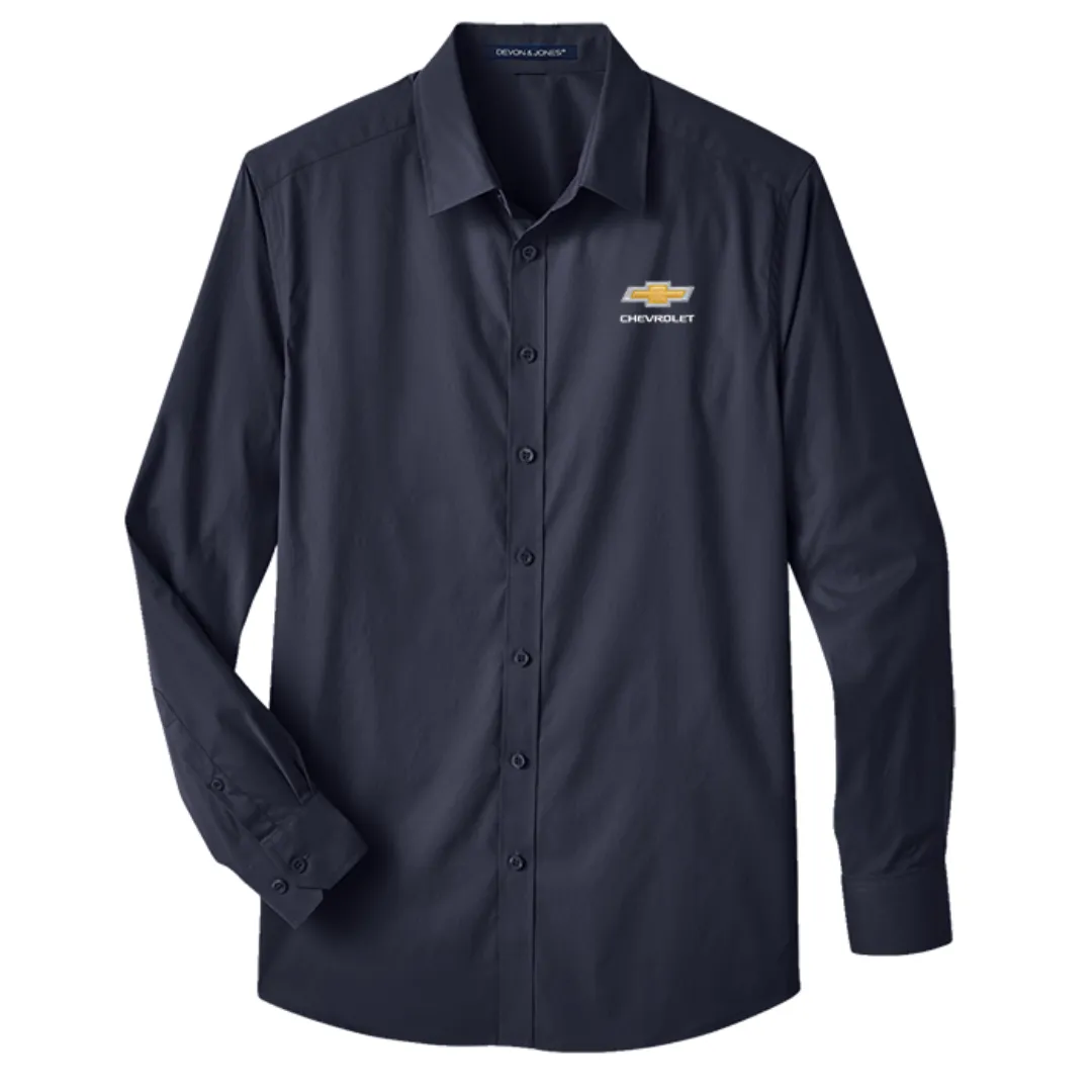 Chevrolet Gold Bowtie Crownlux Stretch Dress Shirt