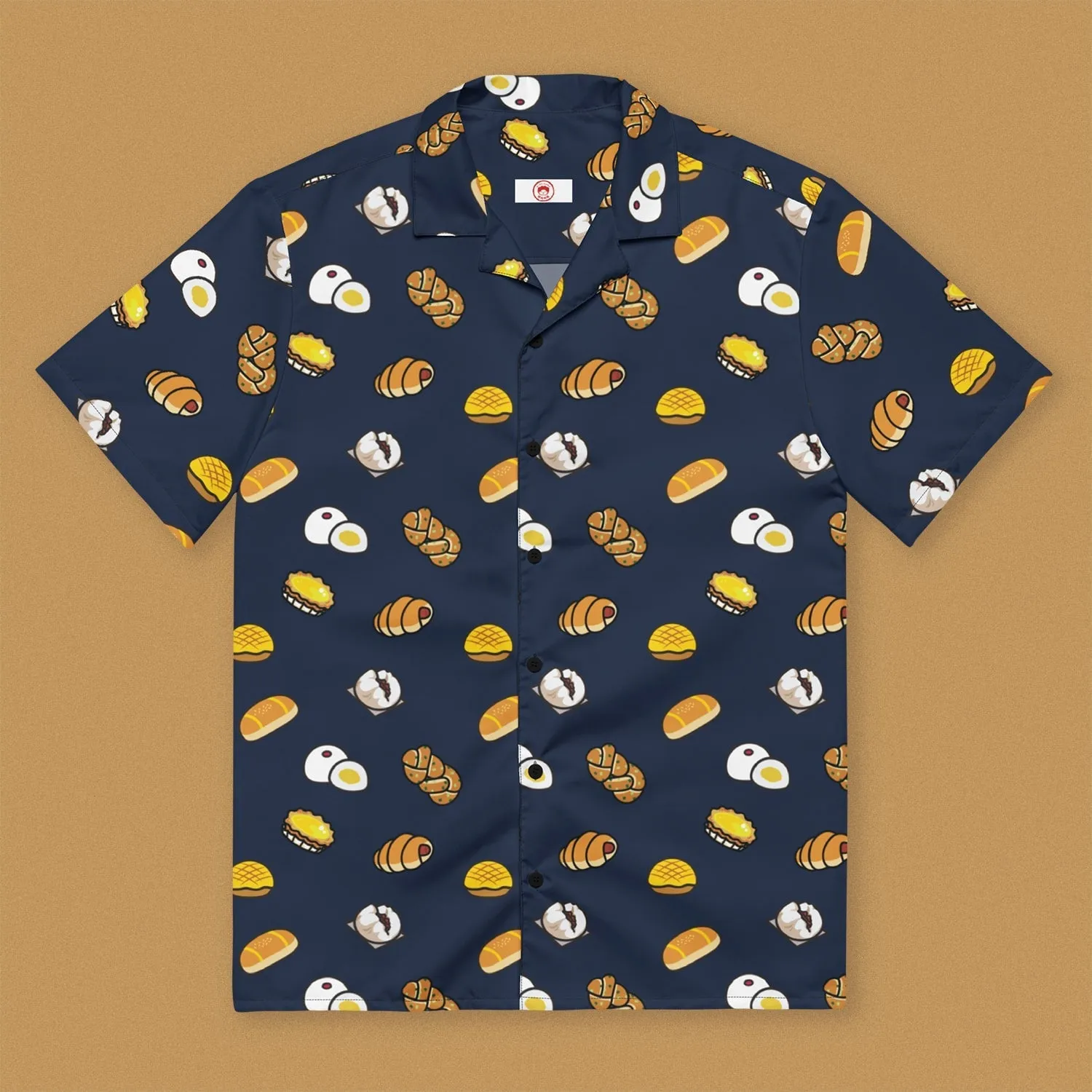 Chinese Bao Short Sleeve Button Up Shirt (Oversized)