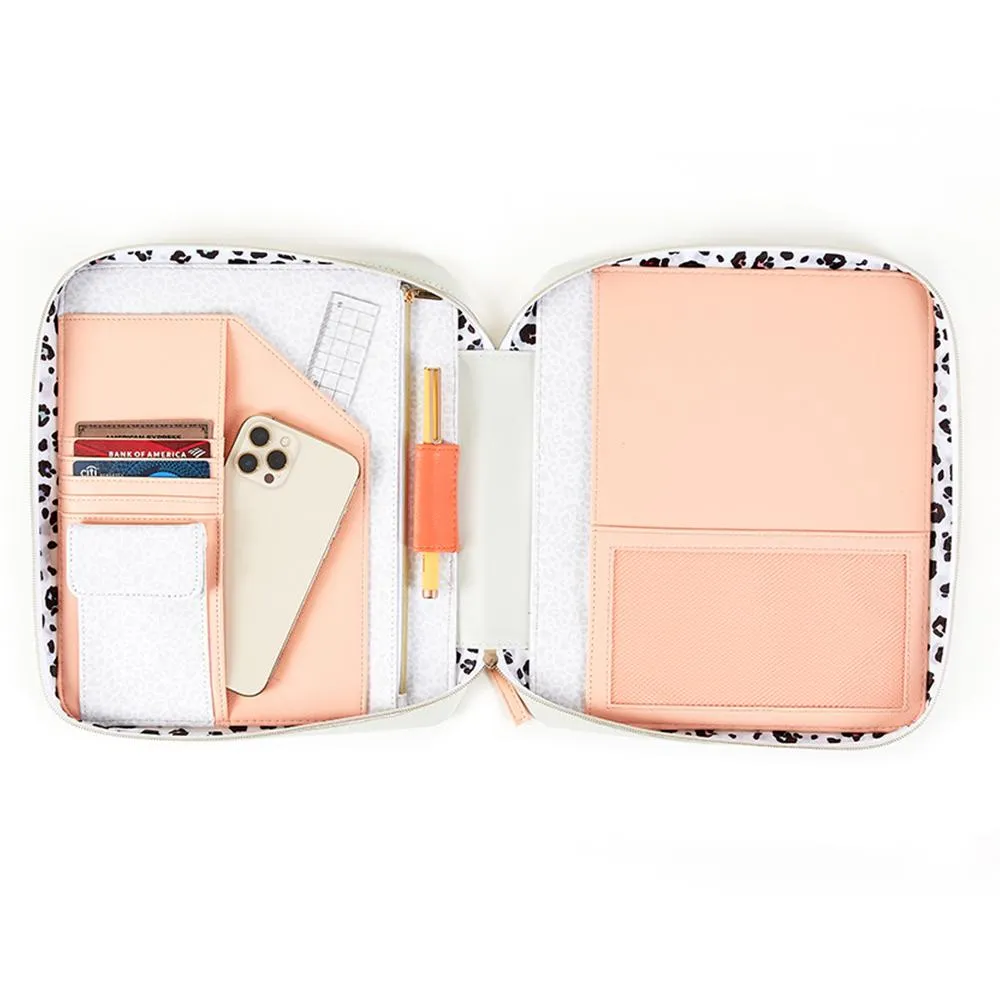 Colorful Leopard Classic Planner Zip Folio