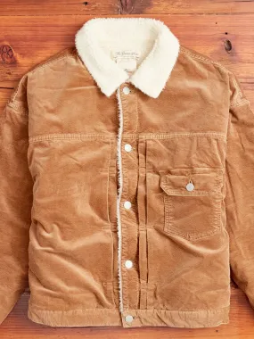 Corduroy Type-1 Boa Jacket in Beige