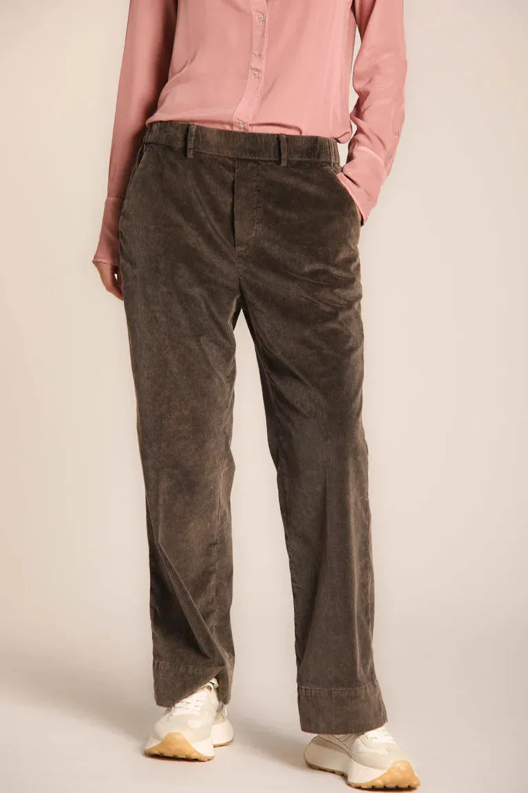 Cozy Straight Chino Corduroy Pants - Brown