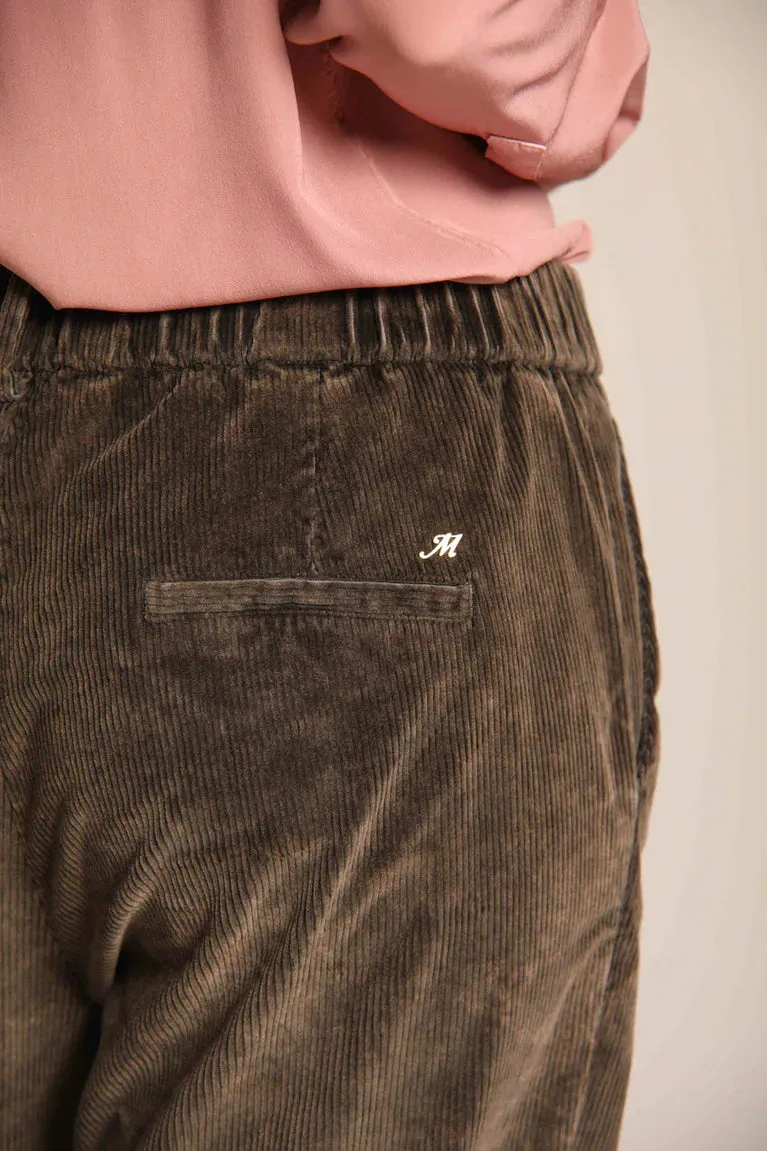 Cozy Straight Chino Corduroy Pants - Brown