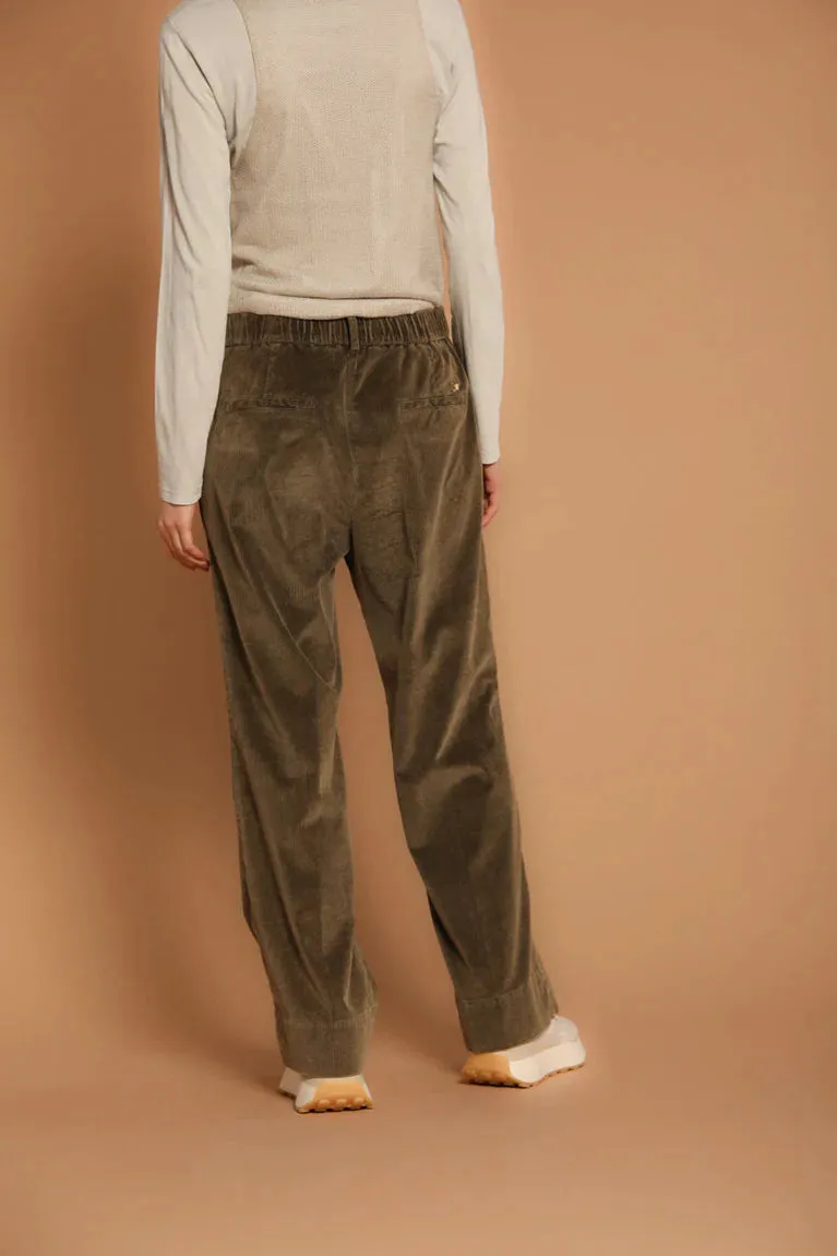 Cozy Straight Chino Corduroy Pants - Green