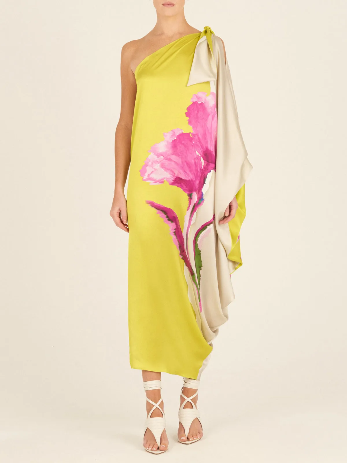 Crema Tunic Chartreuse Beige Floral