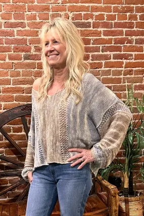 Crop Pull Over Sweater By Angie