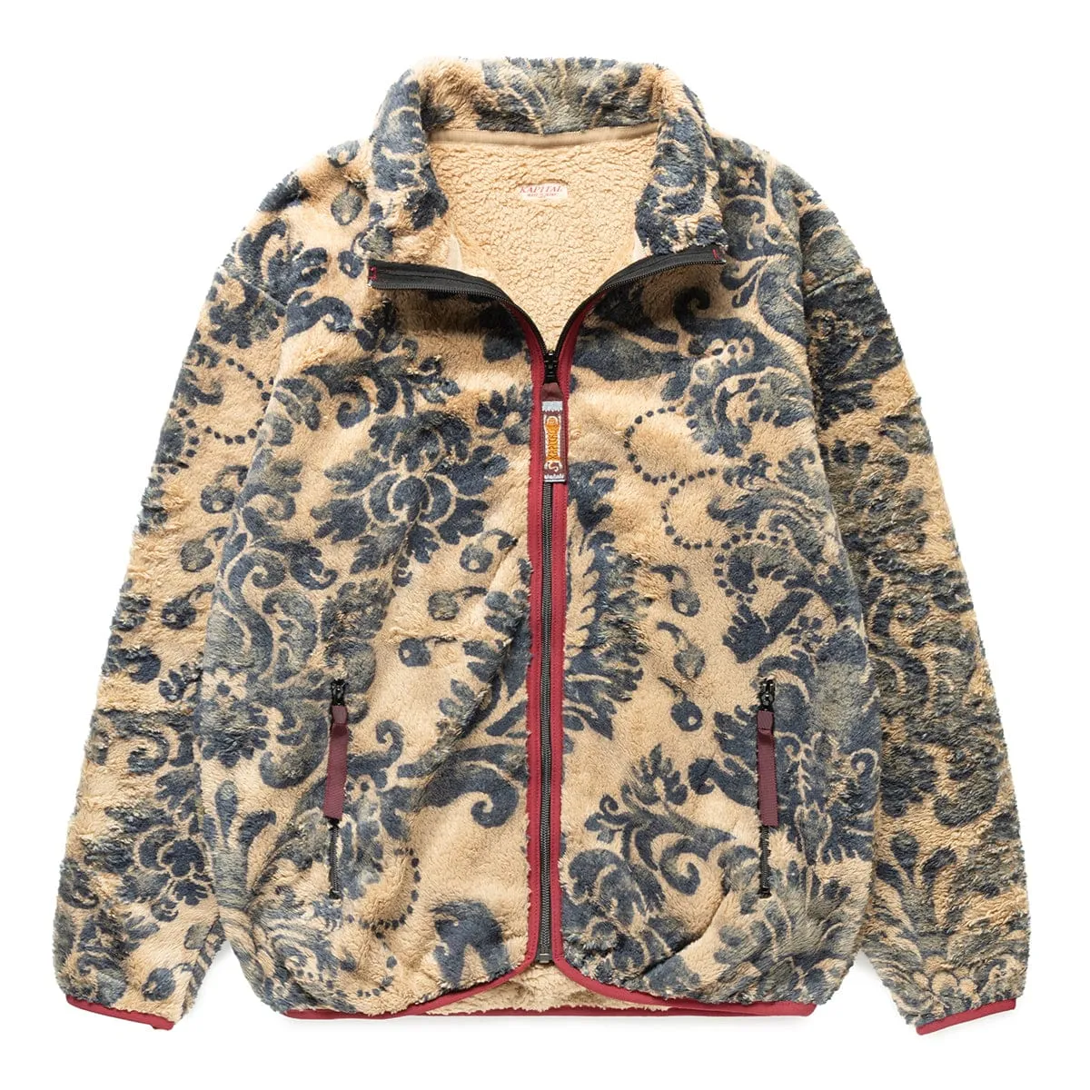 DAMASK FLEECE ZIP JACKET