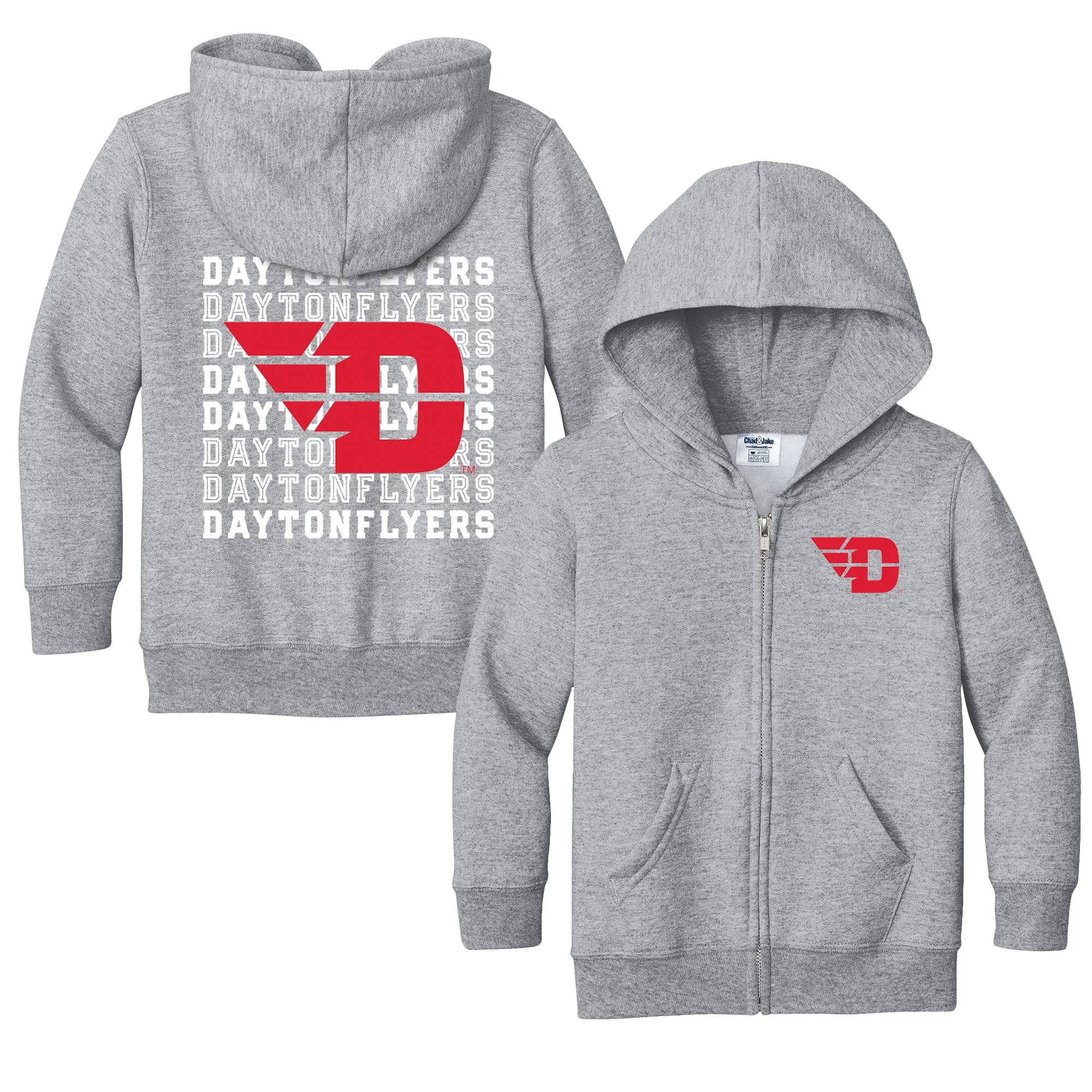 Dayton Flyers Retro Toddler Full-Zip Sweatshirt